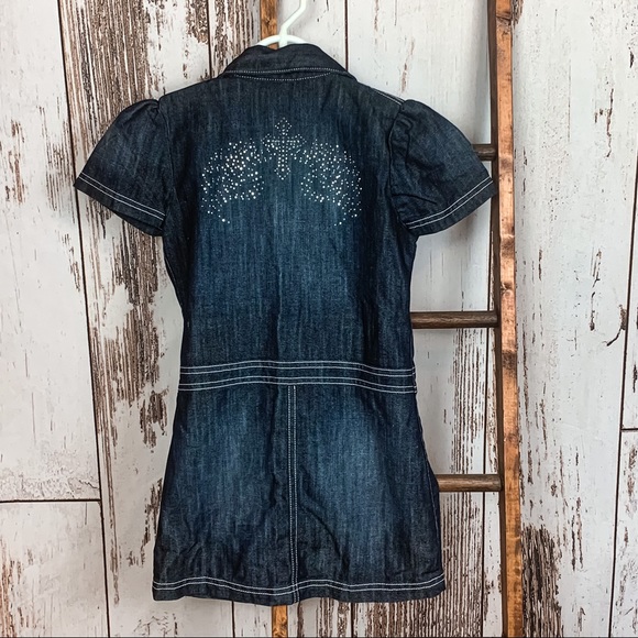 Rock 47 Girls Denim Dress Size: Small - Picture 6 of 9